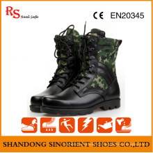 Black Action Leder Military Tactical Dschungel Stiefel RS273